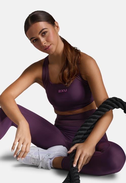 Actual product image 2XU Robbed Longline Low Impact Bra (M)