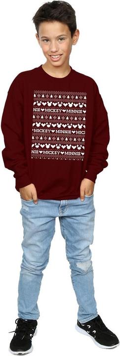 Immagine prodotto Disney Mickey And Minnie Christmas Fair Isle Felpa Ragazzi (140, 146)