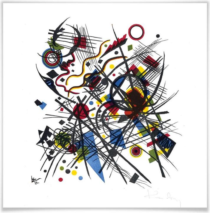 Immagine prodotto Trenddeko Kandinsky - Litografia per il portafoglio Bauhaus (70 x 70 cm)