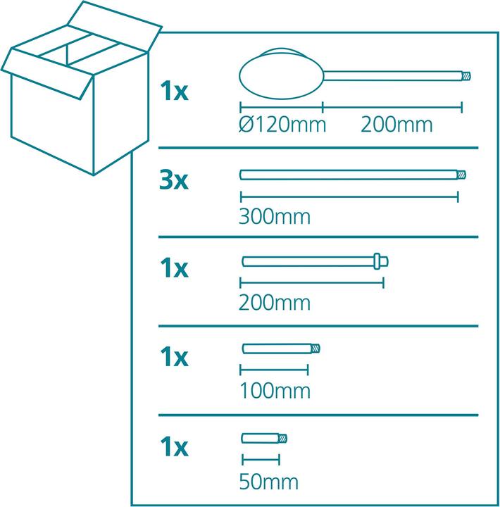 Image du produit EGLO Extension (Conduit, 157 cm)