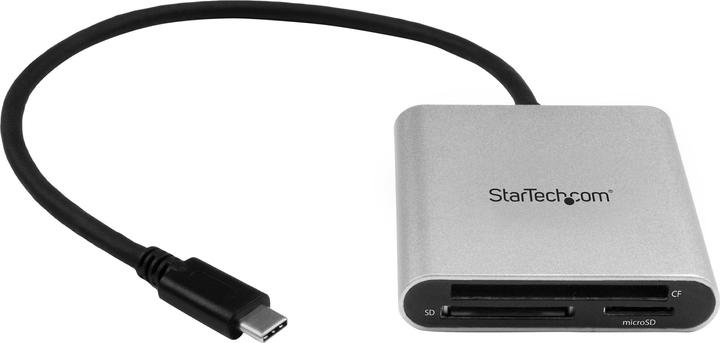 StarTech Lecteur de cartes USB 3.0 avec USB-C - Lecteur de cartes mémoire SD, MicroSD, CompactFlash avec (USB-C)