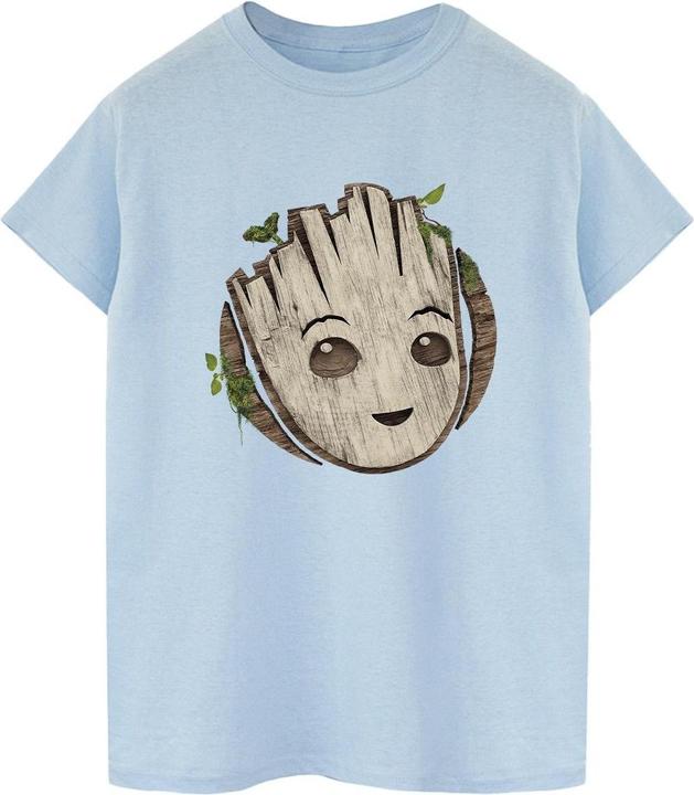 Immagine prodotto I Am Groot Wooden Head Maglietta Ampia Donna (S)