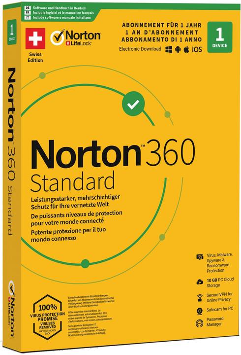 Actual product image Norton 360 Standard (1 User, 12 months)