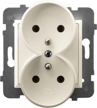 Ospel ARIA dubbel stopcontact met