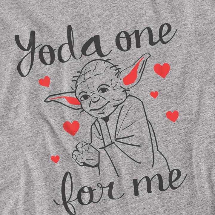 Produktbild Star Wars Yoda One For Me TShirt Valentinstag (M)