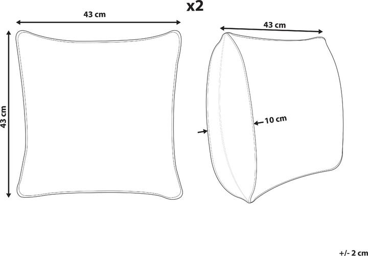 Actual product image Beliani Millet (43 x 43 cm)