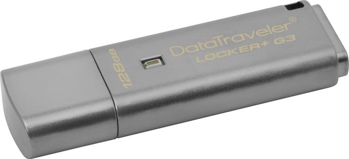 Produktbild Kingston DataTraveler Locker+ G3 (128 GB, USB 3.1, USB-A)