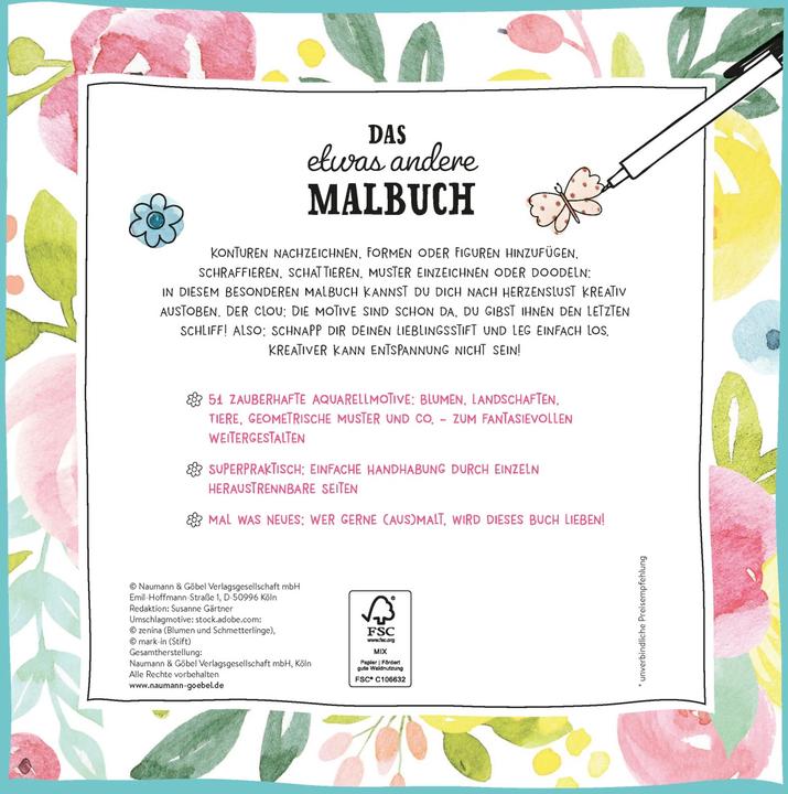 Actual product image The Contours Colouring Book