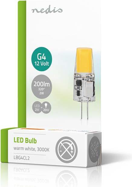 Produktbild Nedis LED Lampe G4 (G4, 2 W, 200 lm, 1 x, F)