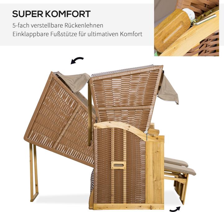 Actual product image Outsunny Beach chair