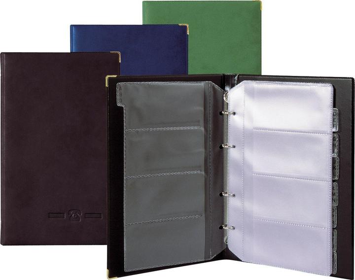 Image du produit Biurfol Porte-cartes d'affaires alphabétique 200 cartes d'affaires noires