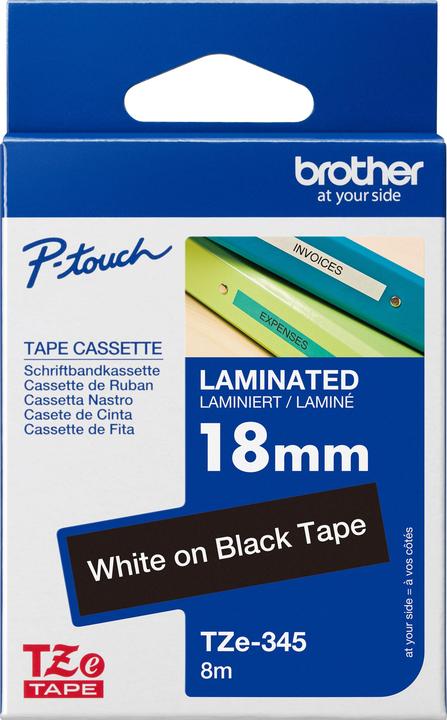Produktbild Brother Tze-345 (1.80 cm, Schwarz)