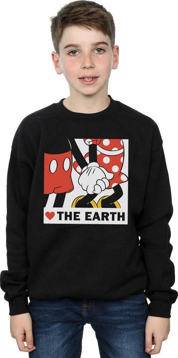 Actual product image Disney Boys Mickey Mouse Heart The Earth Sweatshirt (116)