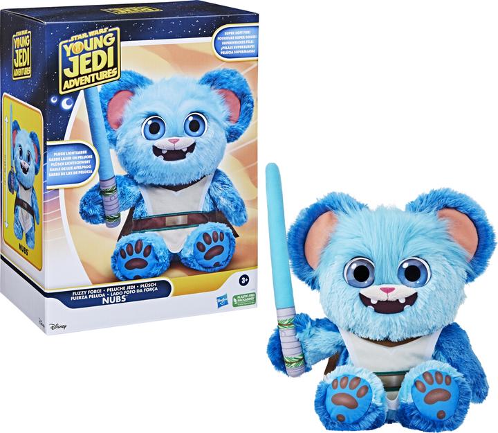 Actual product image Hasbro The Adventures of the Young Jedi, Fuzzy Force Nubs, Star Wars Plush Figure, Star Wars Playtoy (41.91 cm)