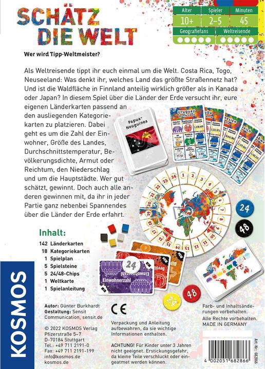Produktbild Kosmos Kinderspiel Schätz die Welt – Wer wird Tipp-Weltmeister? (Deutsch)
