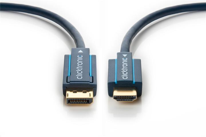 Image du produit clicktronic DisplayPort — HDMI (Typ A) (1 m, DisplayPort, HDMI)