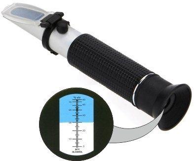 Actual product image Sixtol Refractometer for measuring alcohol percentages by volume AT 80