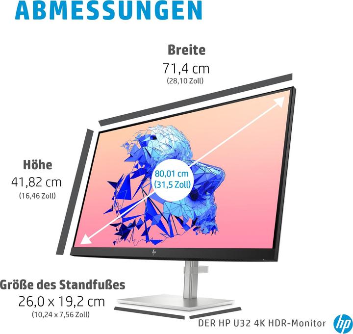 Produktbild HP U32 (3840 x 2160 Pixel, 31.50")