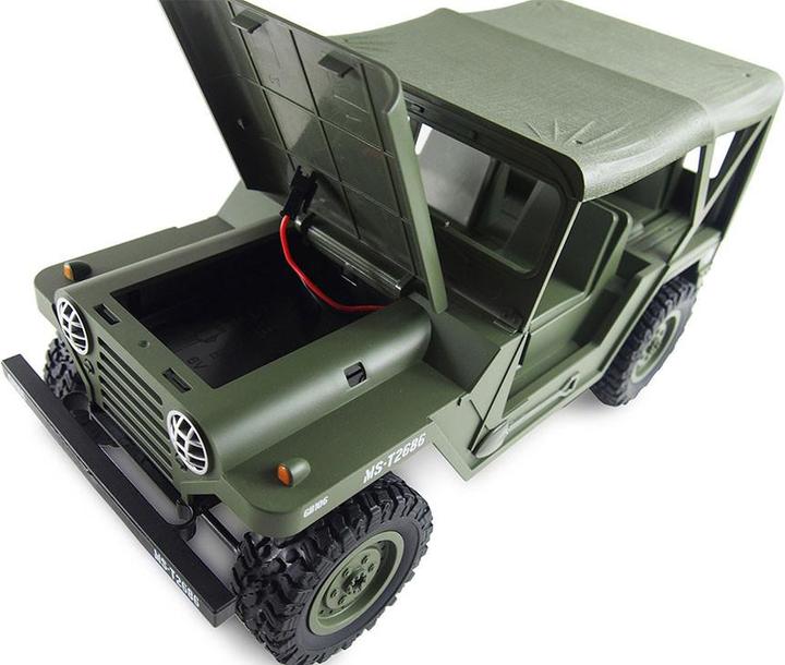Produktbild Amewi RC AMX U.S. Militär Geländewagen RTR 4WD 1:14 Military green (RTR Ready-to-Run)