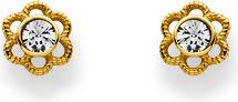 Natsumi Schmuck Ohrstecker Blume Gold 18K/750 (750/18 K Gelbgold)