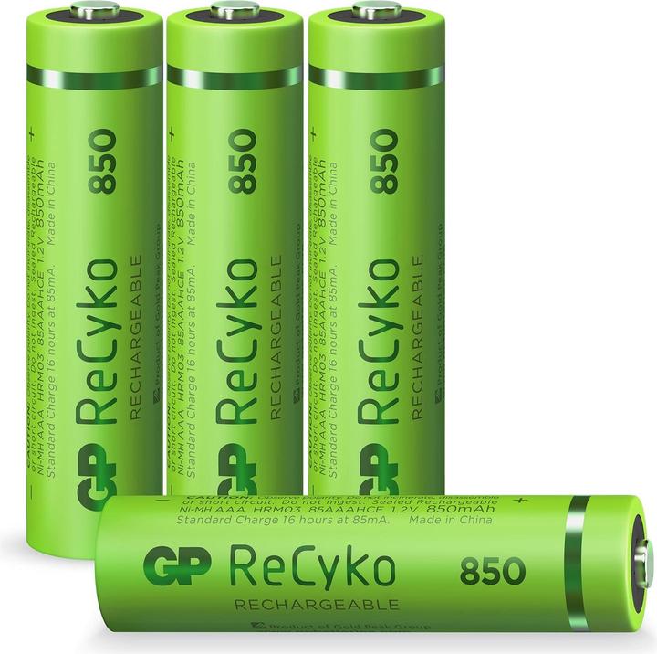 Produktbild GP Batteries ReCyko (4 Stk., AAA, 850 mAh)