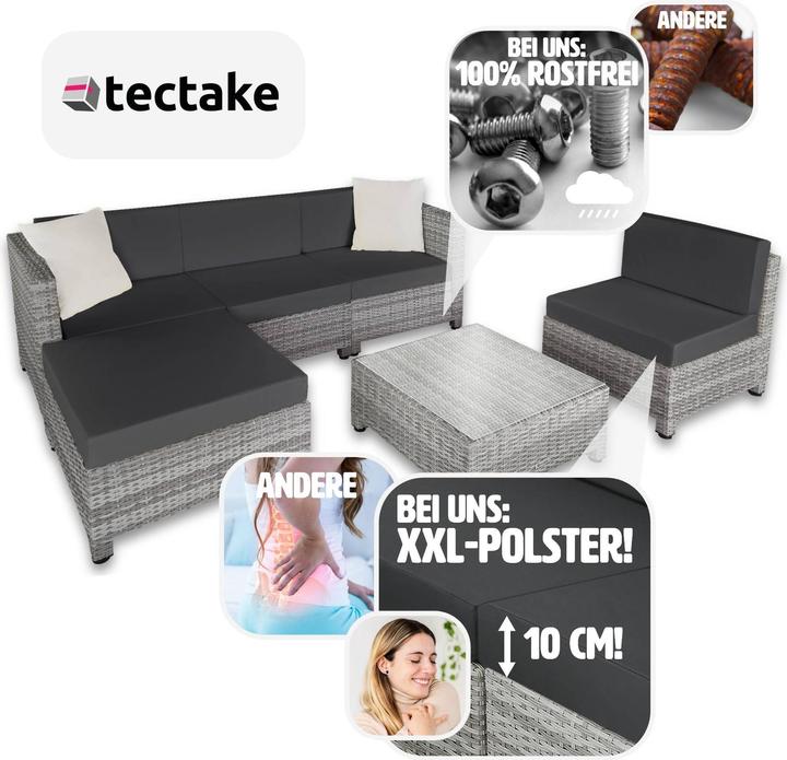 Produktbild tectake Rattan Lounge