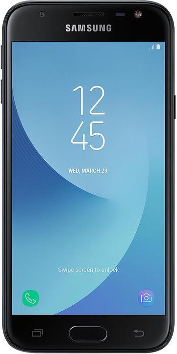 Samsung Galaxy J3 (2017) Duos (16 GB, Black, 5", Dual SIM + SD, 13 Mpx, 4G)