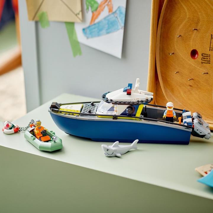 Immagine prodotto LEGO Verfolgungsjagd im Polizeiboot (60456, LEGO City)