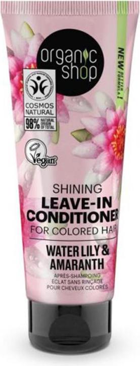 Organic Shop Glänzender Leave-In Conditioner für gefärbtes Haar mit Seerose und Amaranth 280ml (75 ml)