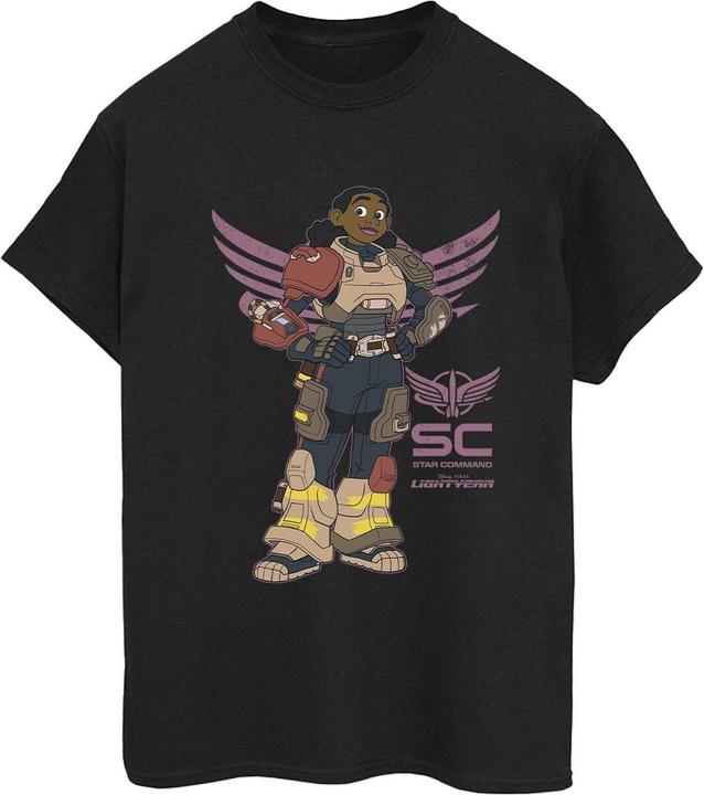 Disney Womens/Ladies Lightyear Izzy Star Command Cotton Boyfriend T-Shirt (XXL)