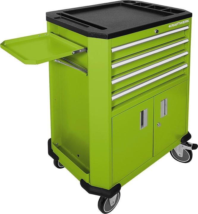 Produktbild Kraftwerk Werkzeugwagen mit 4 Schubladen und 2 Türen P206 grau (1 x)
