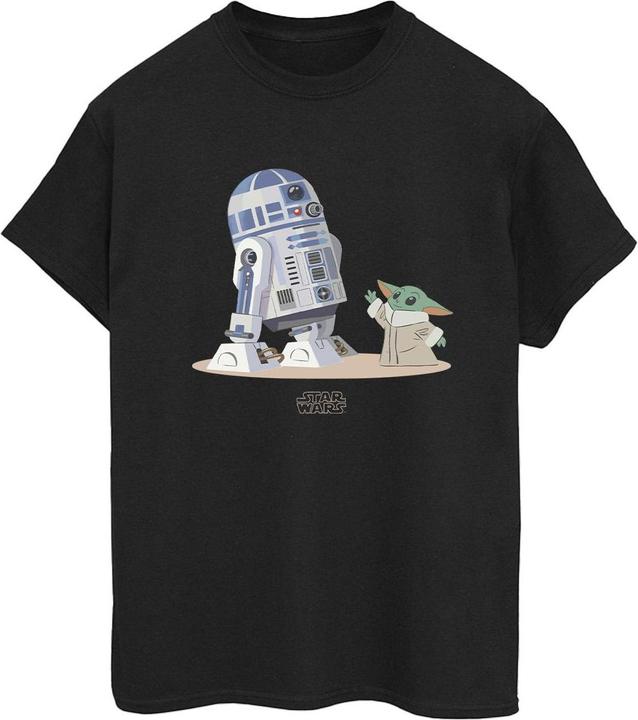 Immagine prodotto Star Wars The Mandalorian R2D2 And Grogu Maglietta Ampia Donna (L)