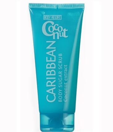 Actual product image Body Resort Blue cukrowy peeling do ciała z ekstraktem z kokosa 250g