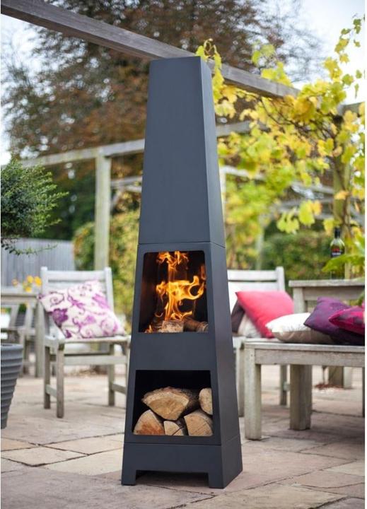 Image du produit Buschbeck Poêle en acier Malm, 36 x H 150 cm Acier noir