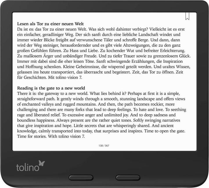 Produktbild tolino Vision Color (7", 32 GB, Schwarz)