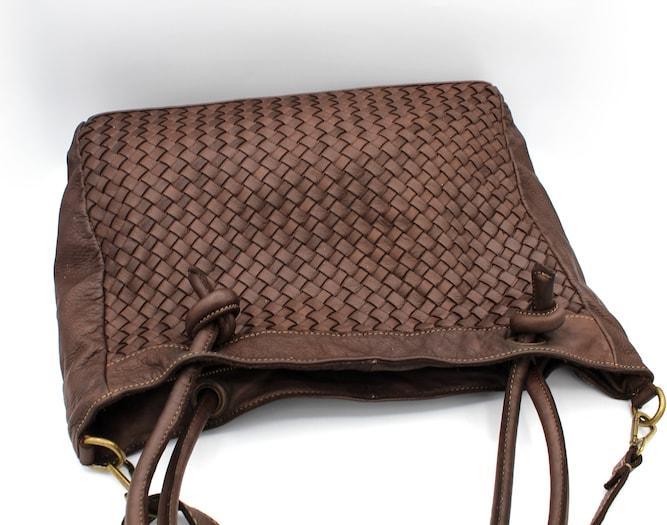 Image du produit Only-Bags.Store Sac en cuir, sac à main en cuir, sac hobo tissé souple, cuir tressé