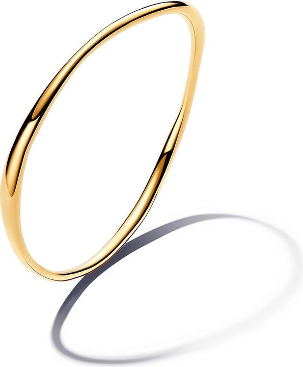 Actual product image Pandora Organic moulded bangle (Metal, Gold plated)