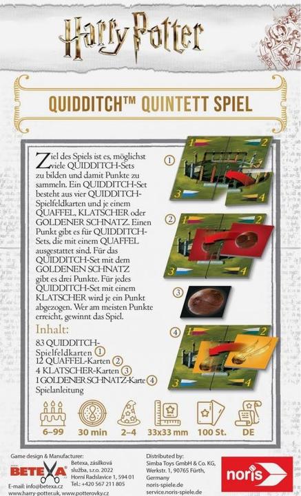 Produktbild Noris Harry Potter - Quidditch (Deutsch)