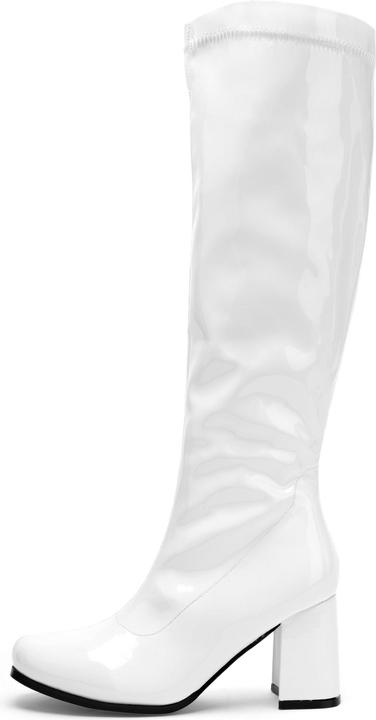 Actual product image Pleaser Schmalschaft Stiefel Stretchlack weiss