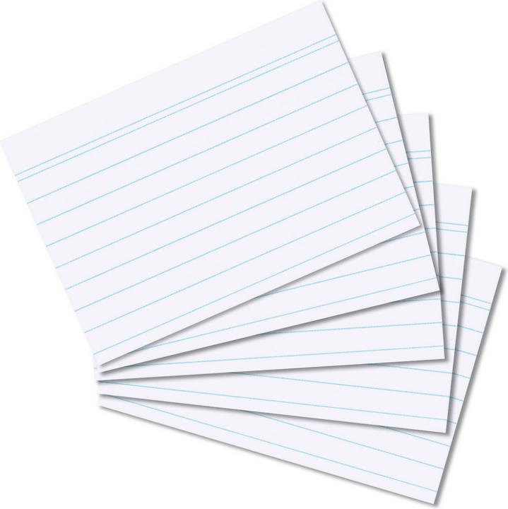 Produktbild Herlitz Karteikarten (A8, 170 g/m², 100 x)