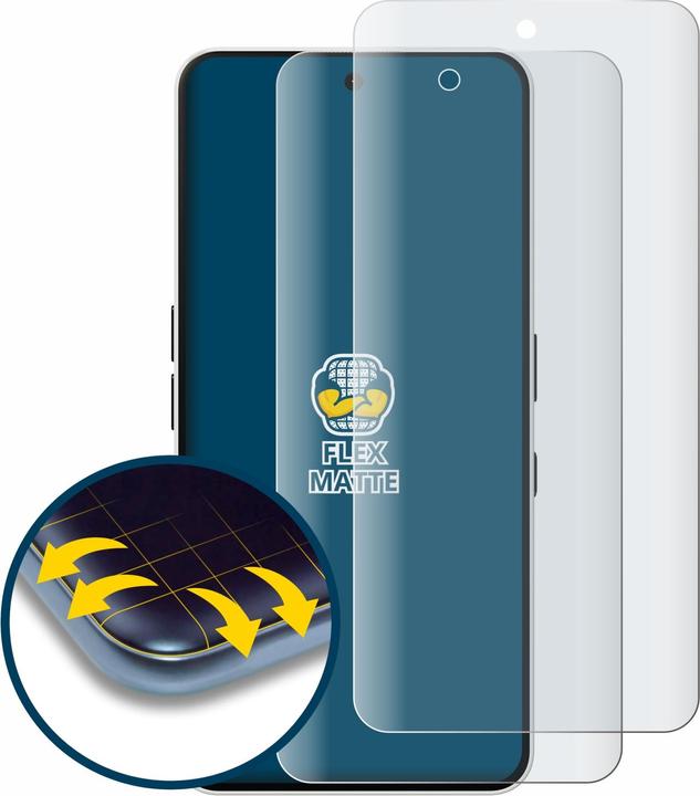 Produktbild BROTECT Fullscreen Schutzfolie Displayschutz Folie Matt Entspiegelungsfolie (2 Stück, Nothing Phone (3a) Pro)