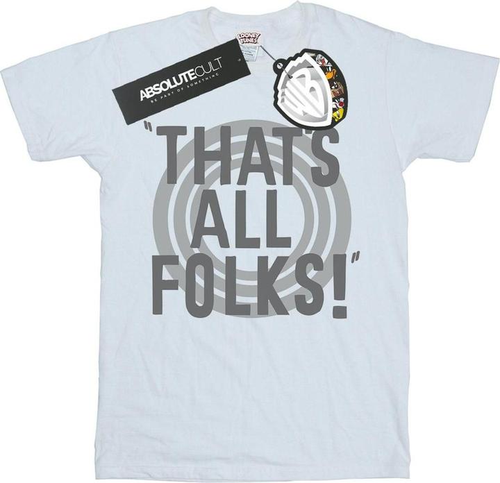Produktbild Looney Tunes That's All Folks Text TShirt (L)