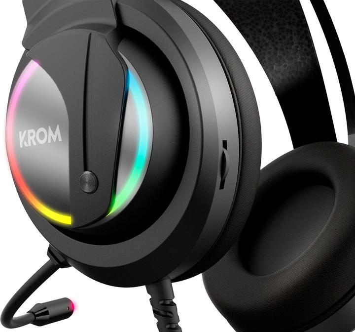 Image du produit Krom Kappa Casque filaire Bandeau Gaming Noir (NXKAPPA) (Filaire)