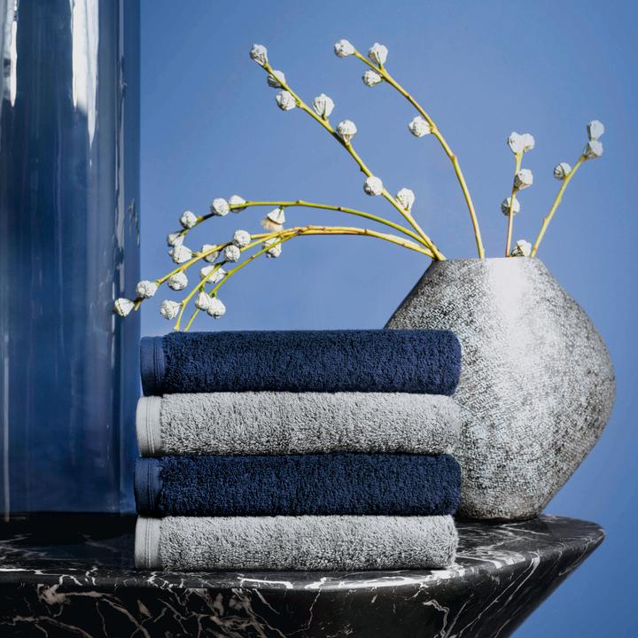 Image du produit Vossen Serviette Vegan Life bleu marine, 60 x 110 cm (60 x 110 cm)