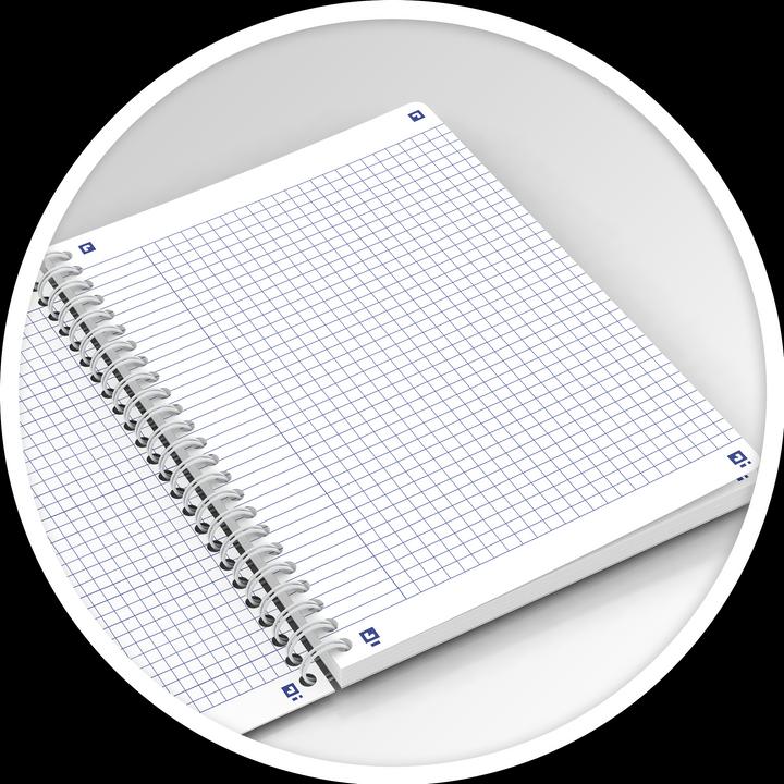 Actual product image Oxford FORME FLORAL - Spiral book (A5, Checked, Hardcover)