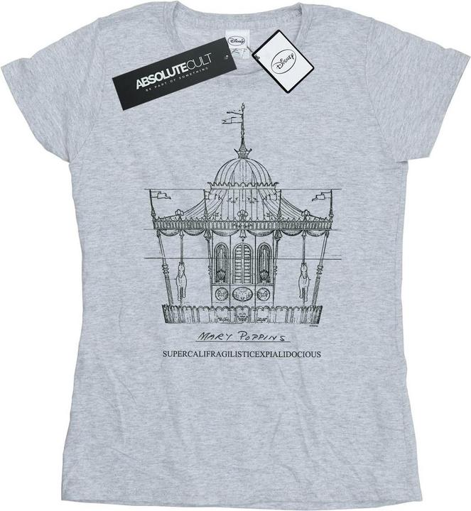 Produktbild Disney Mary Poppins Carousel Sketch TShirt (XXL)