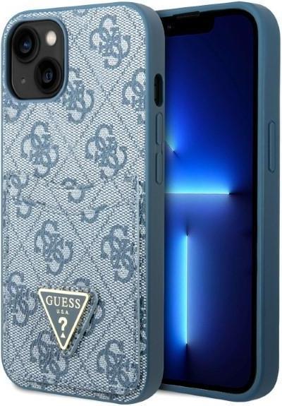 Produktbild Guess GUHCP13MP4TPB iPhone 13 6,1" niebieski/blue hardcase 4G Triangle Logo Cardslot (Apple iPhone 13)
