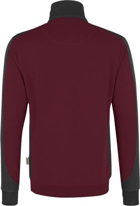 Produktbild Hakro Zip-Sweatshirt Contrast Performance weinrot/anthr. 6XL (6XL)