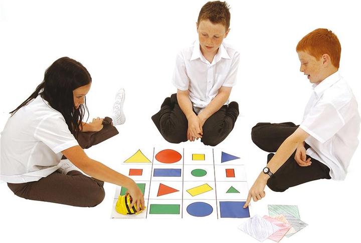 Actual product image TTS Bee-Bot floor mat with geometric shapes