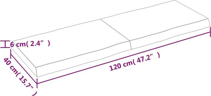 Actual product image VidaXL Nili (120 x 40 x 6 cm)